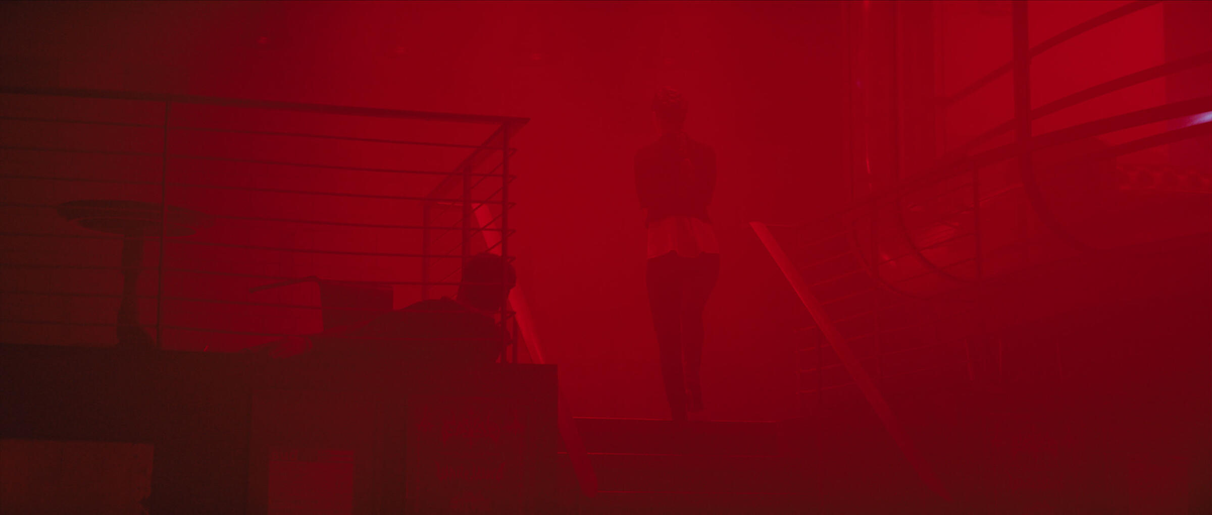 woman on a stage